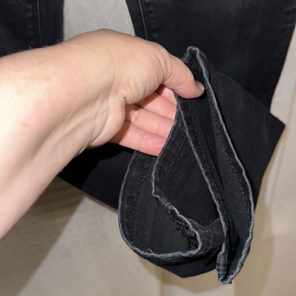 JEANSWEST 8 Black Tummy Trimmer Slim Straight Stretch Jeans - Picture 7 of 15